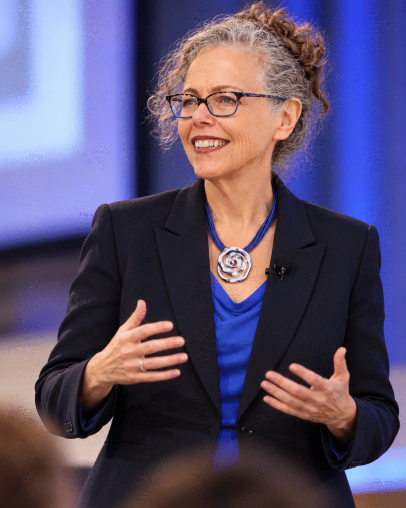 Laura Lively speaking about human behavior, personal growth, and change